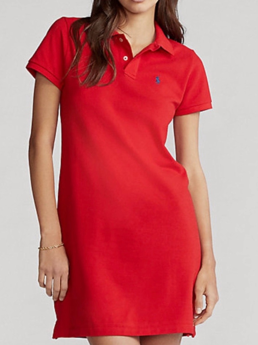 Vintage Ralph Lauren Sport Nantucket Red Cotton Polo Dress Size Small ♥️♥️♥️